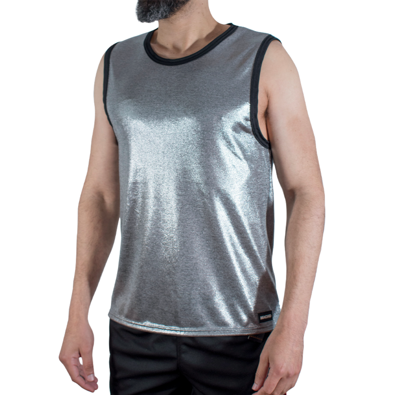 MACHO - FINE SEQUIN T-SHIRT L/XL