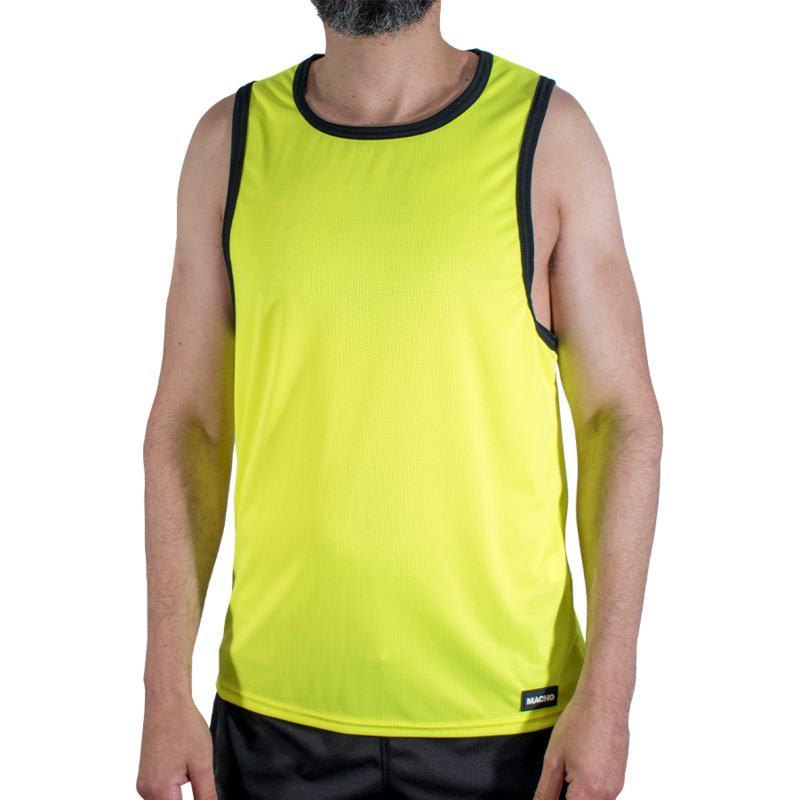 MACHO - CMV001 YELLOW SPORTS T-SHIRT S/M