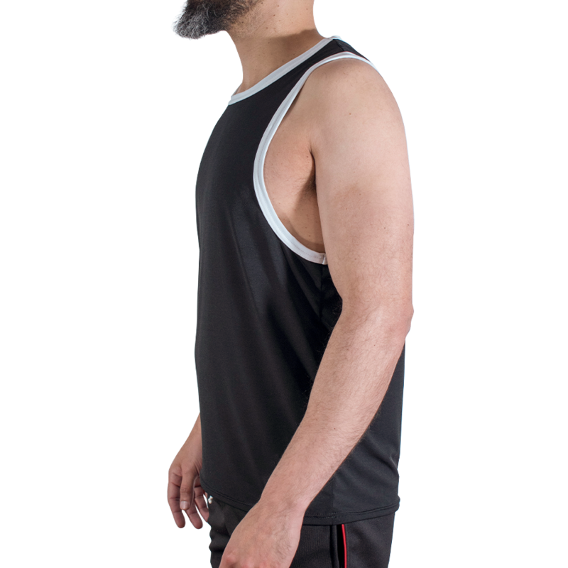 MACHO - CMV004 BLACK SPORTS T-SHIRT SIZE S/M