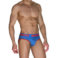 MACHO - MCH005 CLASSIC SLIP BLEU + ROUGE S