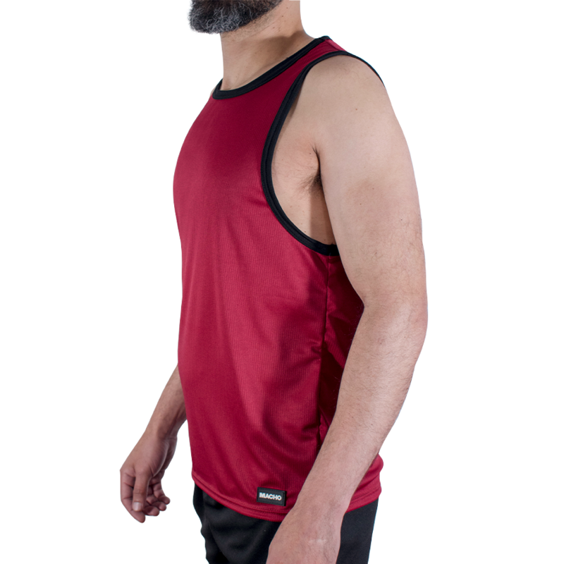 MACHO - CMV003 BROWN SPORTS T-SHIRT L/XL