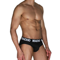 MACHO - MCH007 CLASSIC BLACK BRIEF + BLACK L