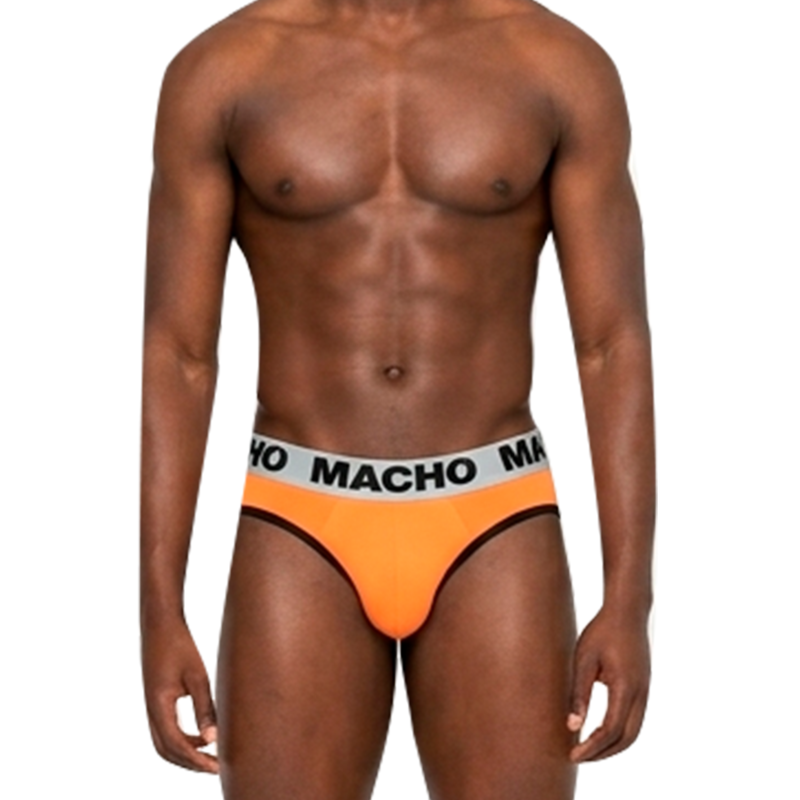 MACHO - MCH012 ORANGE BRIEFS XL