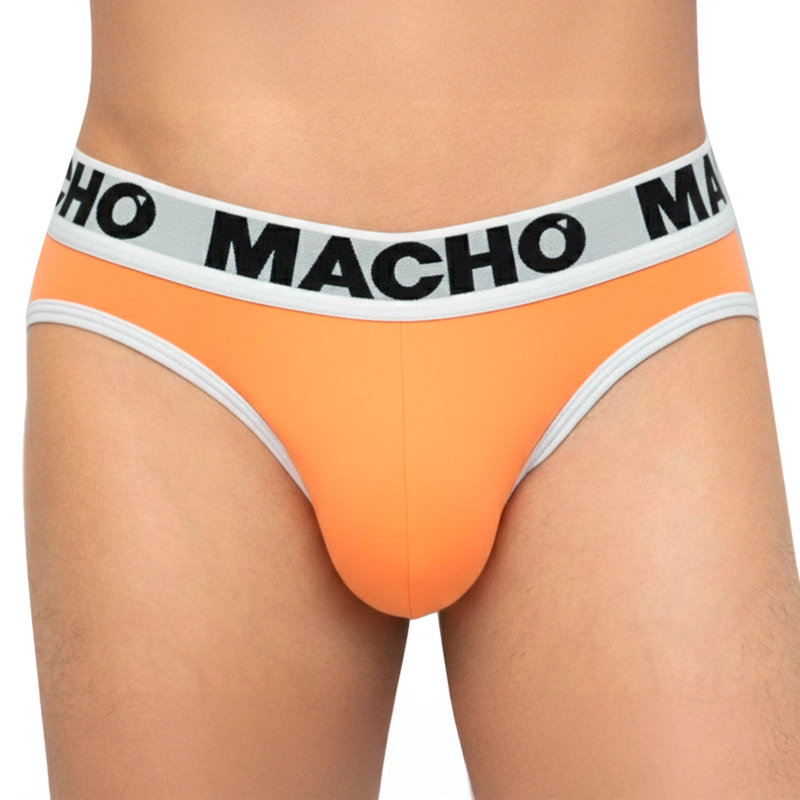 MACHO - MCH012 ORANGE BRIEFS XL