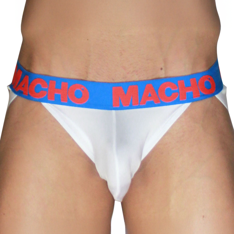 MACHO - MX29AZ JOCK WHITE + DARK BLUE L