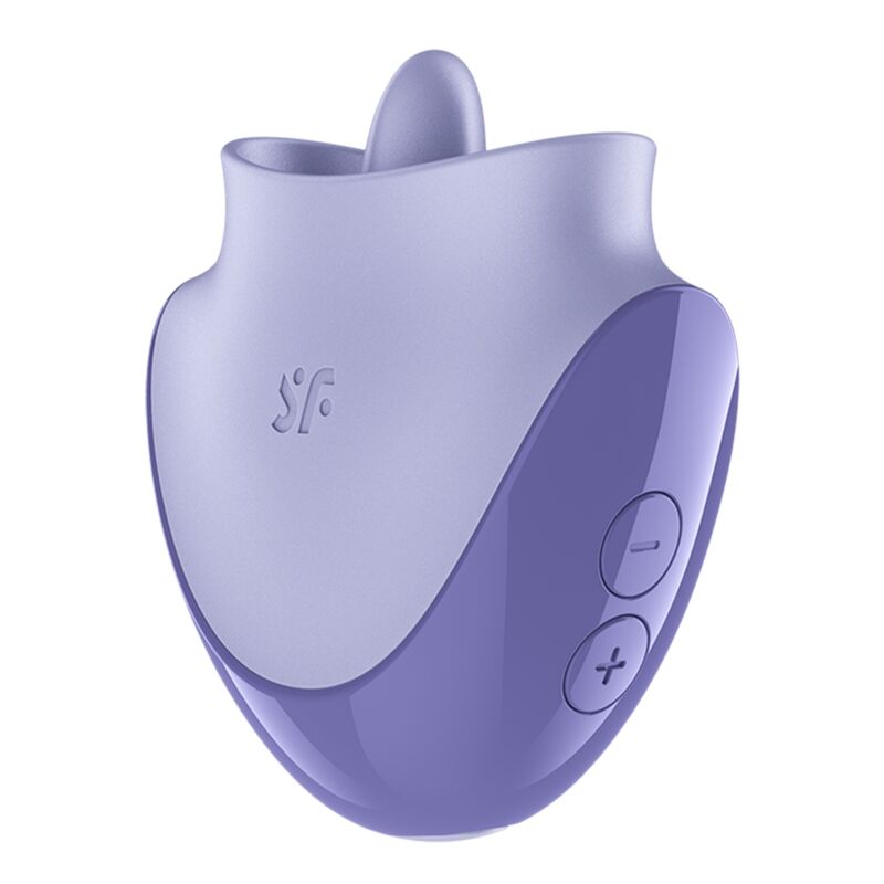 SATISFYER - TONGUE DANCER CLITORAL STIMULATOR WITH VIBRATIONS AND PULSATIONS LILAC