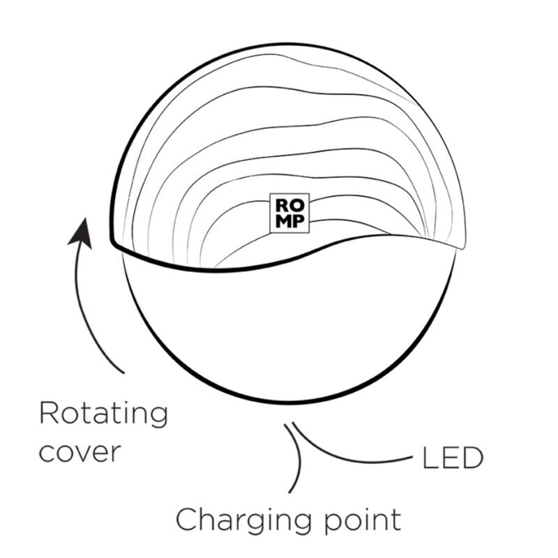 ROMP - ROTATING CLITORAL SUCTION ANTITUDE WITH ROTATING OPENING AND CLOSURE
