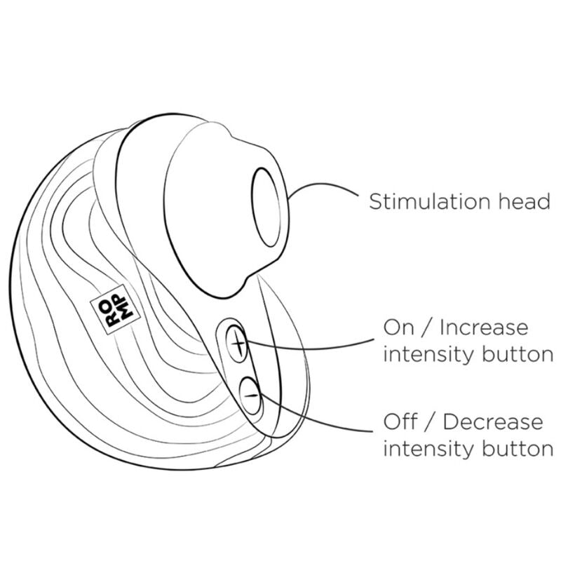 ROMP - ROTATING CLITORAL SUCTION ANTITUDE WITH ROTATING OPENING AND CLOSURE