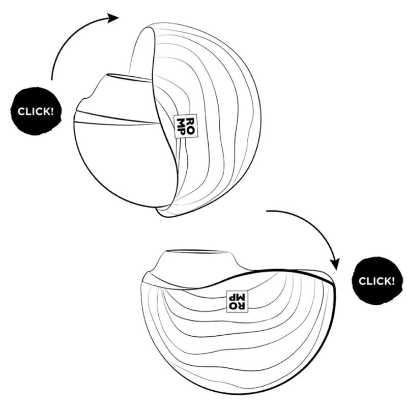 ROMP - ROTATING CLITORAL SUCTION ANTITUDE WITH ROTATING OPENING AND CLOSURE
