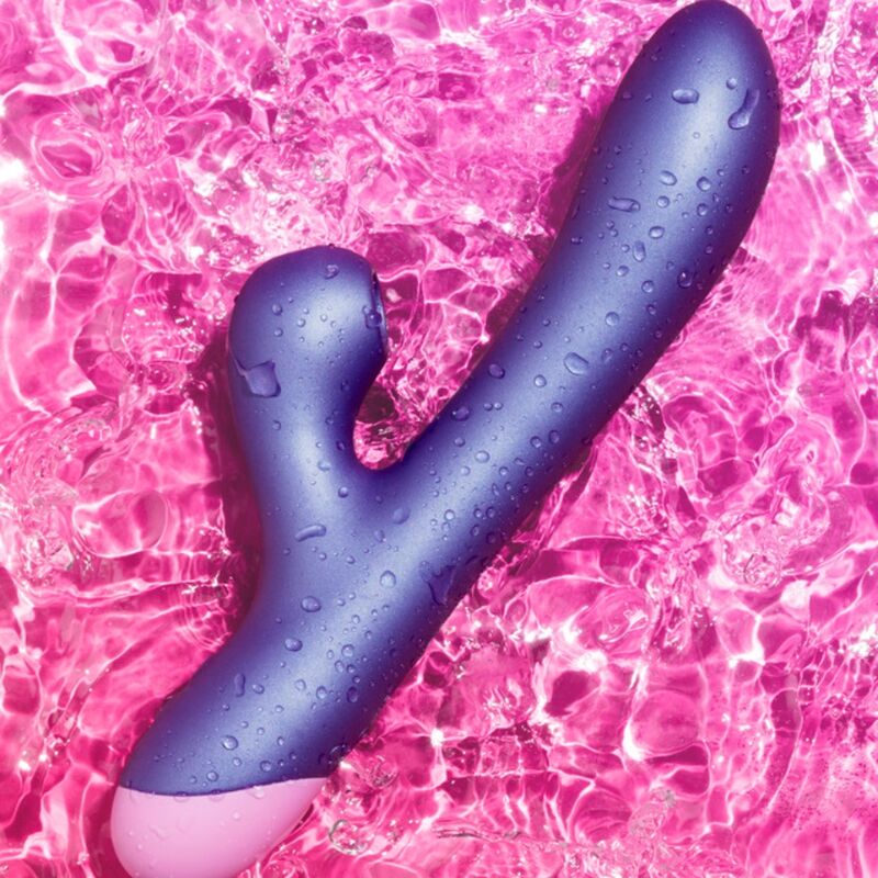 ROMP - DOUBLE G-SPOT RABBIT VIBRATOR ELECTRIC BLUE