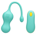 ROMP - MULTIFUNCTION VIBRANT CELLO TURQUOISE WITH REMOTE CONTROL