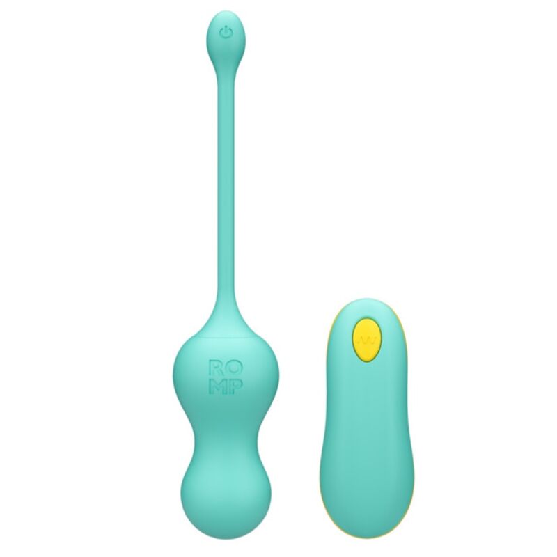 ROMP - MULTIFUNCTION VIBRANT CELLO TURQUOISE WITH REMOTE CONTROL