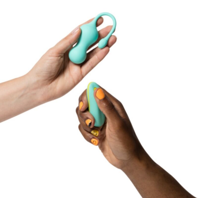 ROMP - MULTIFUNCTION VIBRANT CELLO TURQUOISE WITH REMOTE CONTROL