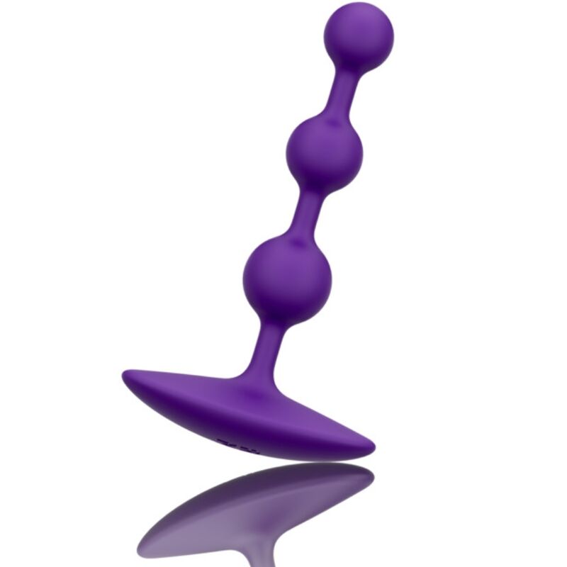 ROMP - AMP VIOLET FLEXIBLE SILICONE ANAL BEADS 12.5 CM