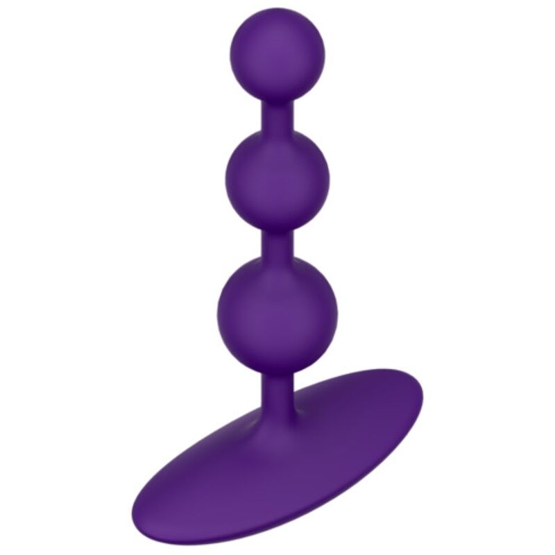 ROMP - AMP VIOLET FLEXIBLE SILICONE ANAL BEADS 12.5 CM