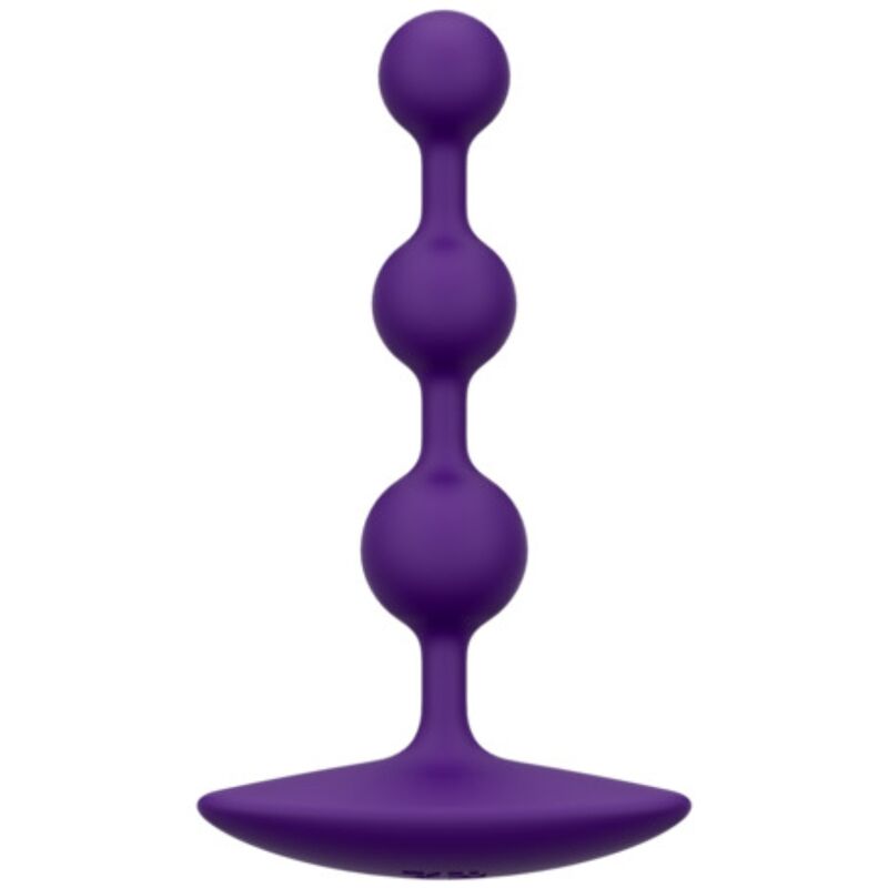 ROMP - AMP VIOLET FLEXIBLE SILICONE ANAL BEADS 12.5 CM