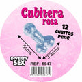 DIABLO PICANTE - 12 PÉNIS EN SILICONE DUR POUR SEAU À GLACE SUSPENDU ROSE