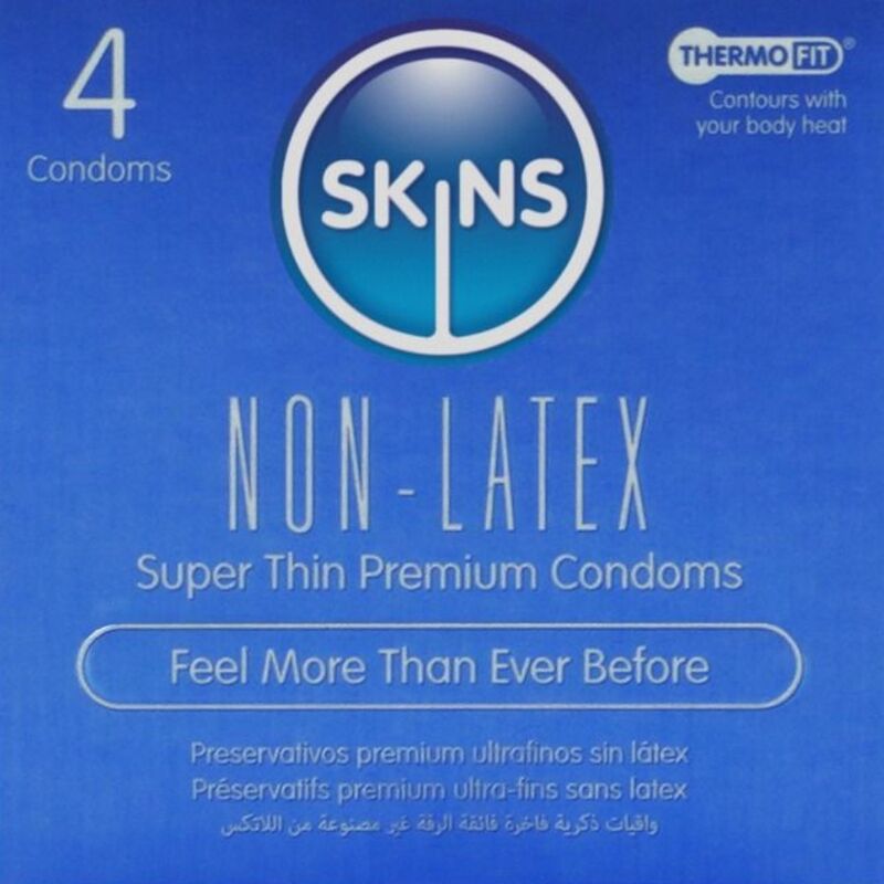 SKINS - LATEX-FREE CONDOMS - PACK OF 4