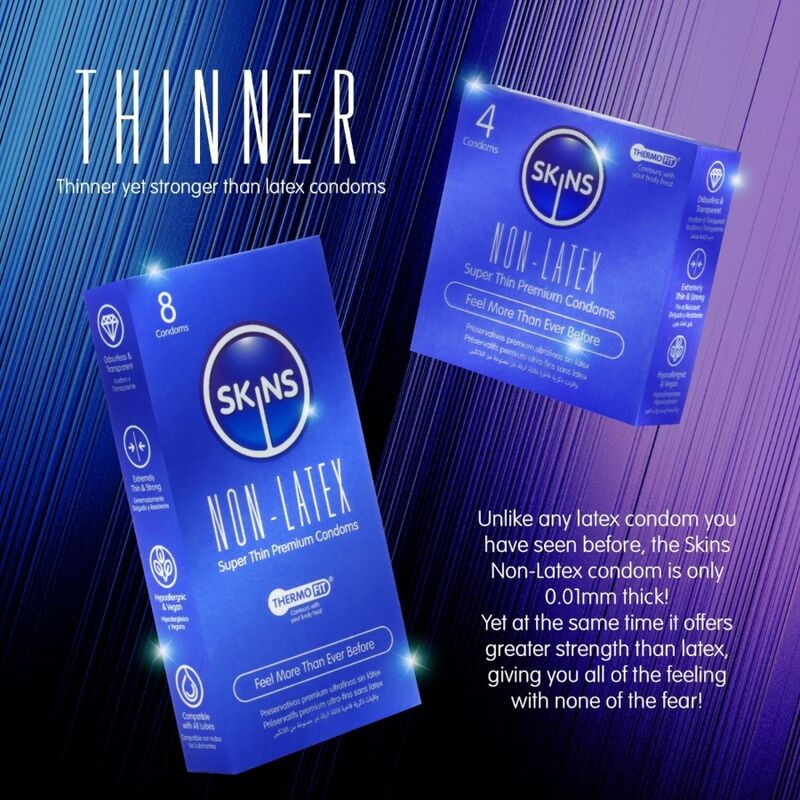 SKINS - LATEX-FREE CONDOMS - PACK OF 4