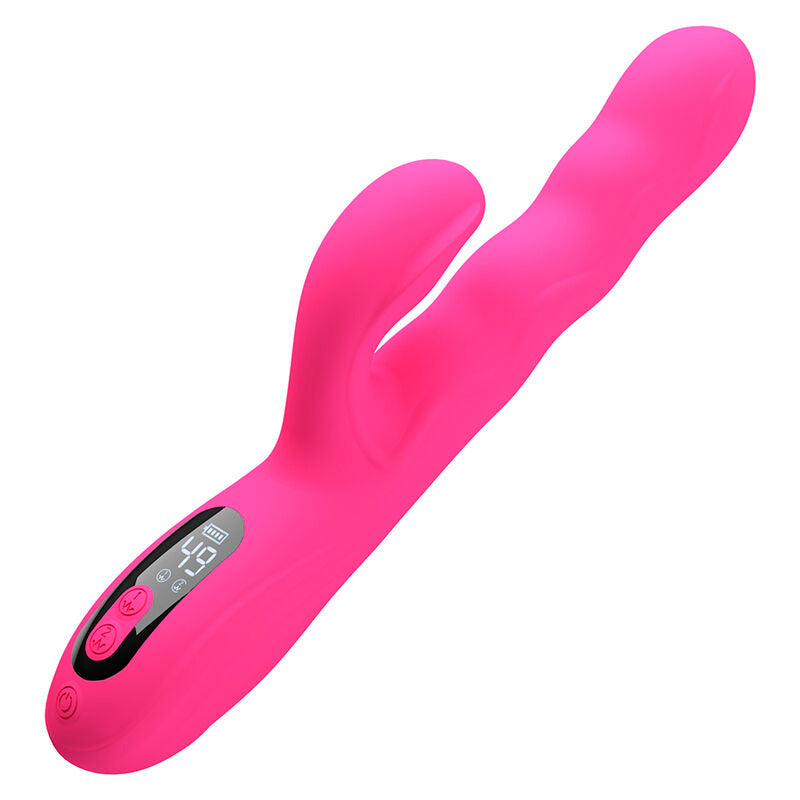 PRETTY LOVE - WINTERS MULTIFUNCTION RABBIT VIBRATOR WITH PINK LED DISPLAY