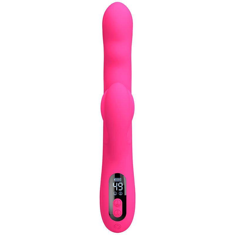PRETTY LOVE - WINTERS MULTIFUNCTION RABBIT VIBRATOR WITH PINK LED DISPLAY
