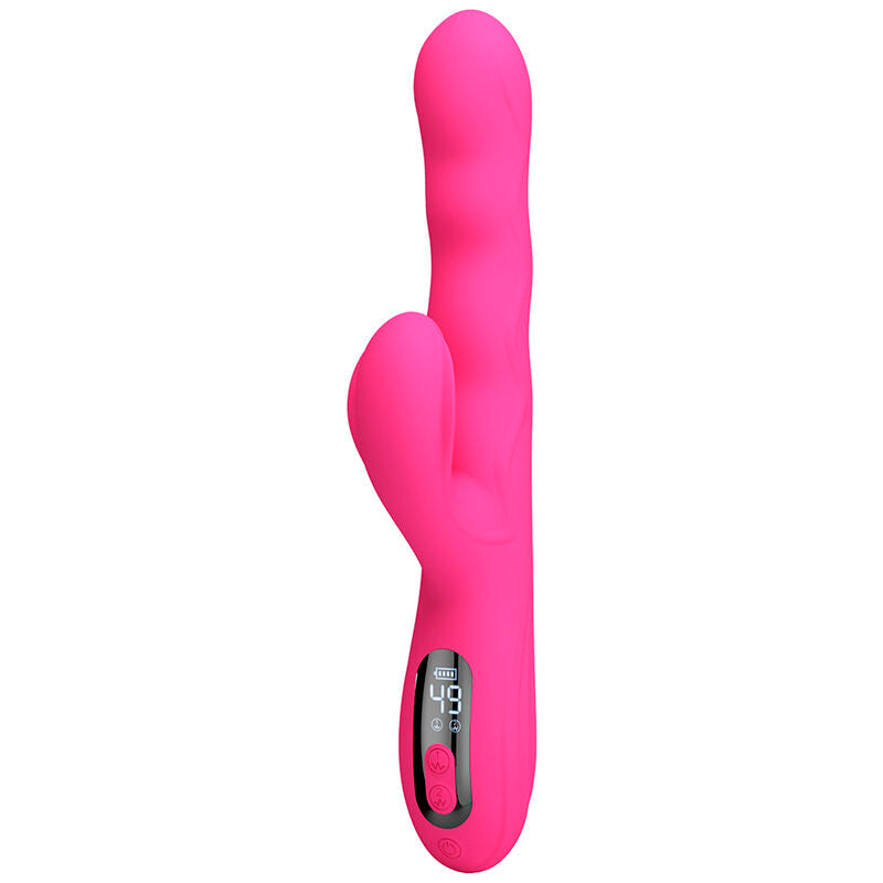 PRETTY LOVE - WINTERS MULTIFUNCTION RABBIT VIBRATOR WITH PINK LED DISPLAY