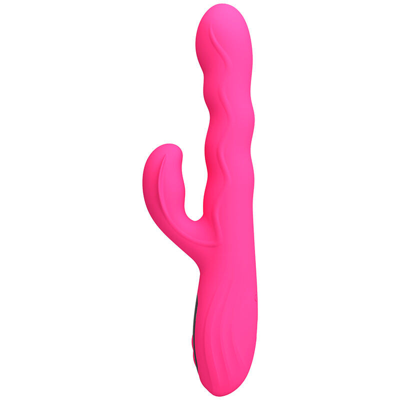PRETTY LOVE - WINTERS MULTIFUNCTION RABBIT VIBRATOR WITH PINK LED DISPLAY