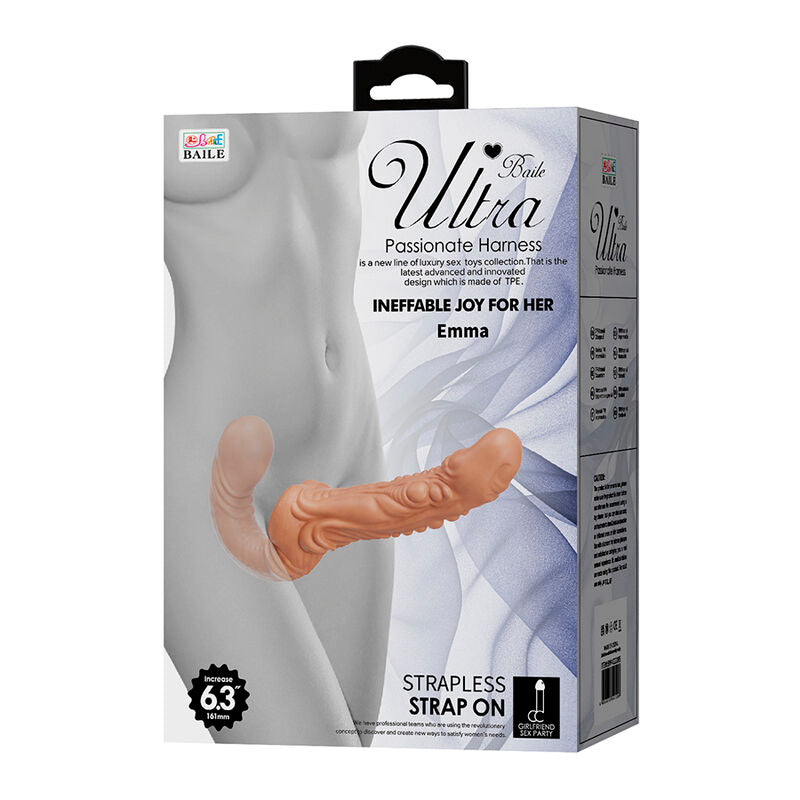 BAILE - EMMA TEXTURED DOUBLE PENETRATION STRAP-ON