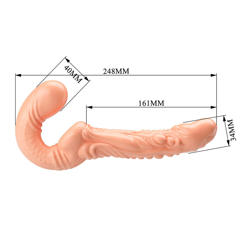 BAILE - EMMA TEXTURED DOUBLE PENETRATION STRAP-ON