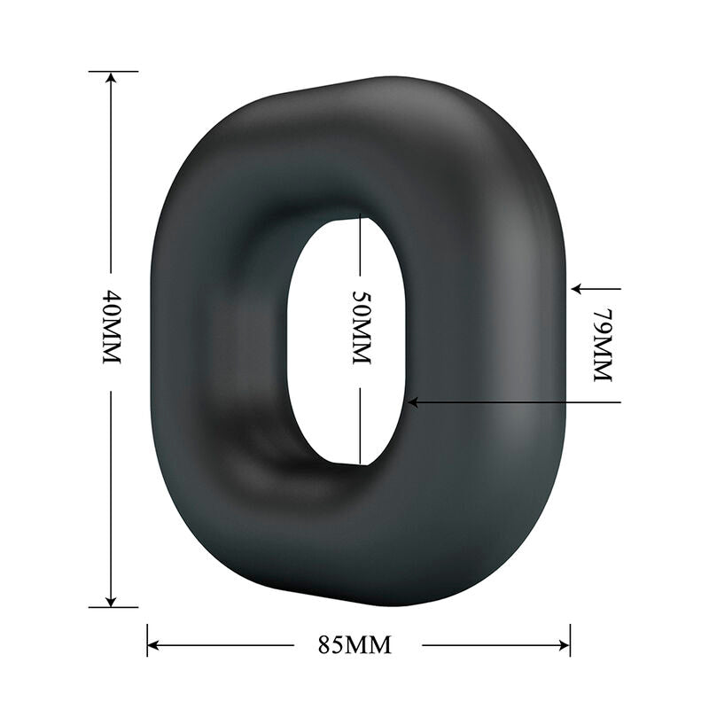 CRAZY BULL - WALDEN BLACK SUPER SOFT SILICONE PENAL RING