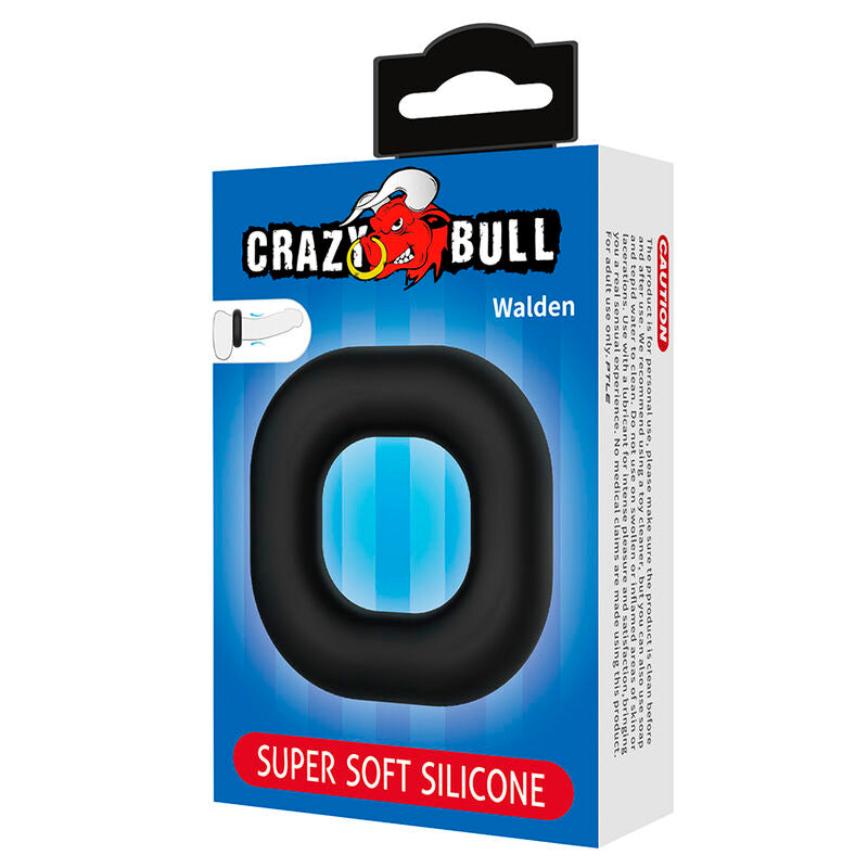 CRAZY BULL - WALDEN BLACK SUPER SOFT SILICONE PENAL RING