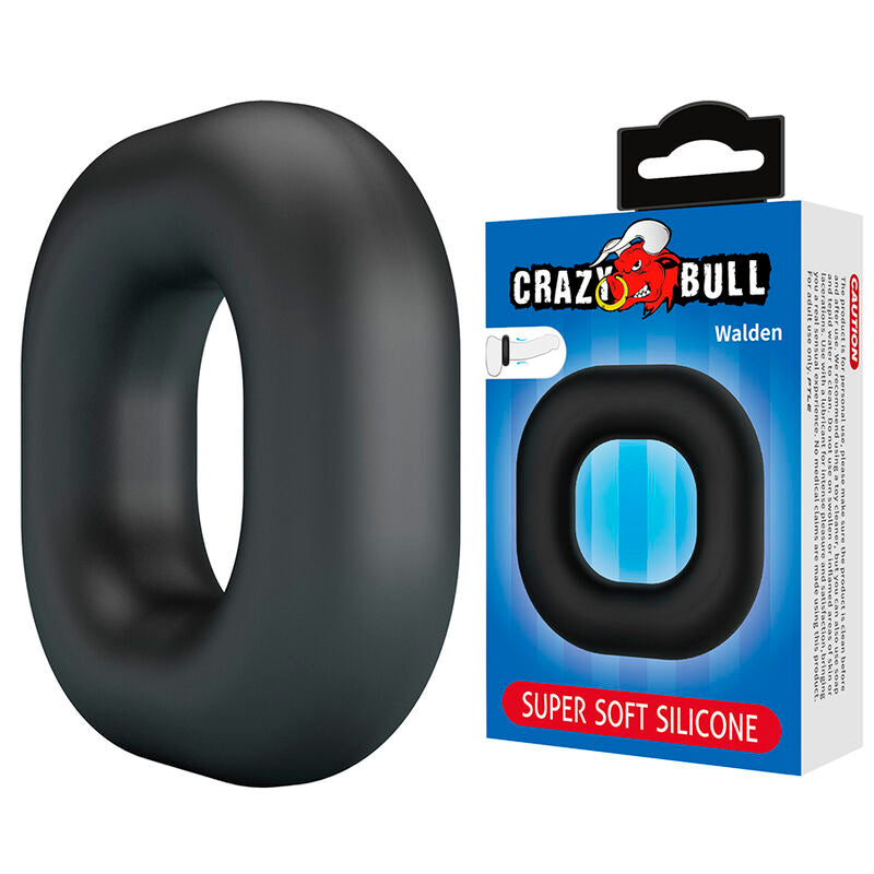 CRAZY BULL - WALDEN BLACK SUPER SOFT SILICONE PENAL RING