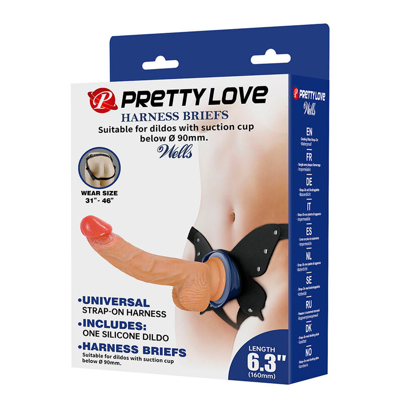 PRETTY LOVE - YETI STRAP-ON HARNESS WITH SUCTION CUP DILDO