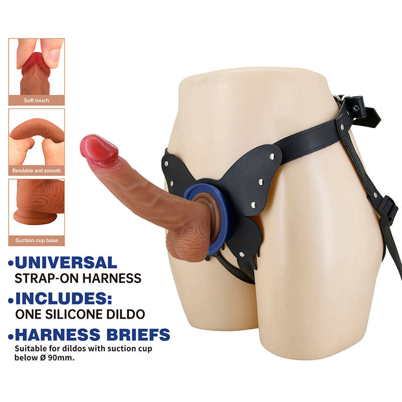 PRETTY LOVE - YETI STRAP-ON HARNESS WITH SUCTION CUP DILDO