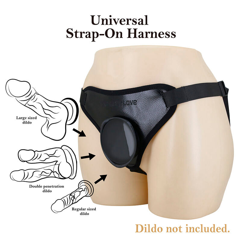 PRETTY LOVE - BLACK UNIVERSAL STRAP-ON HARNESS