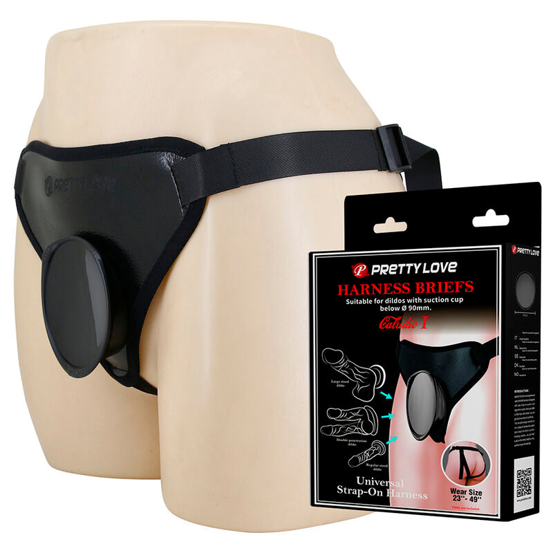 PRETTY LOVE - BLACK UNIVERSAL STRAP-ON HARNESS
