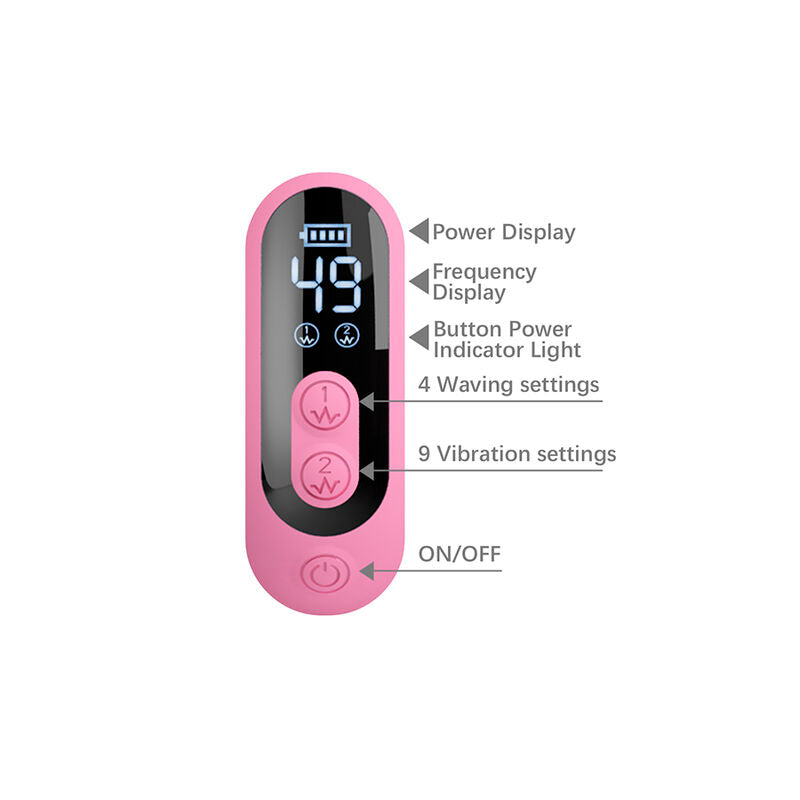 PRETTY LOVE - BELLA RABBIT VIBRATOR WITH BUTTERFLY STIMULATION AND PINK LED