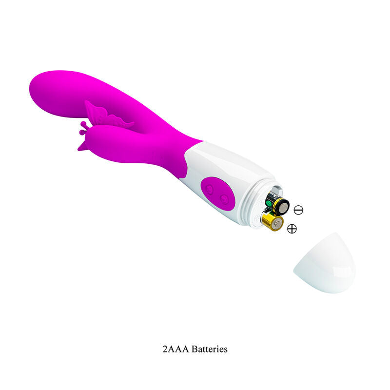 PRETTY LOVE - PURPLE RABBIT VIBRATOR 30 FUNCTIONS BUTTERFLY KISS