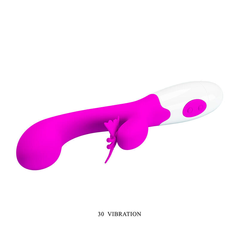 PRETTY LOVE - PURPLE RABBIT VIBRATOR 30 FUNCTIONS BUTTERFLY KISS