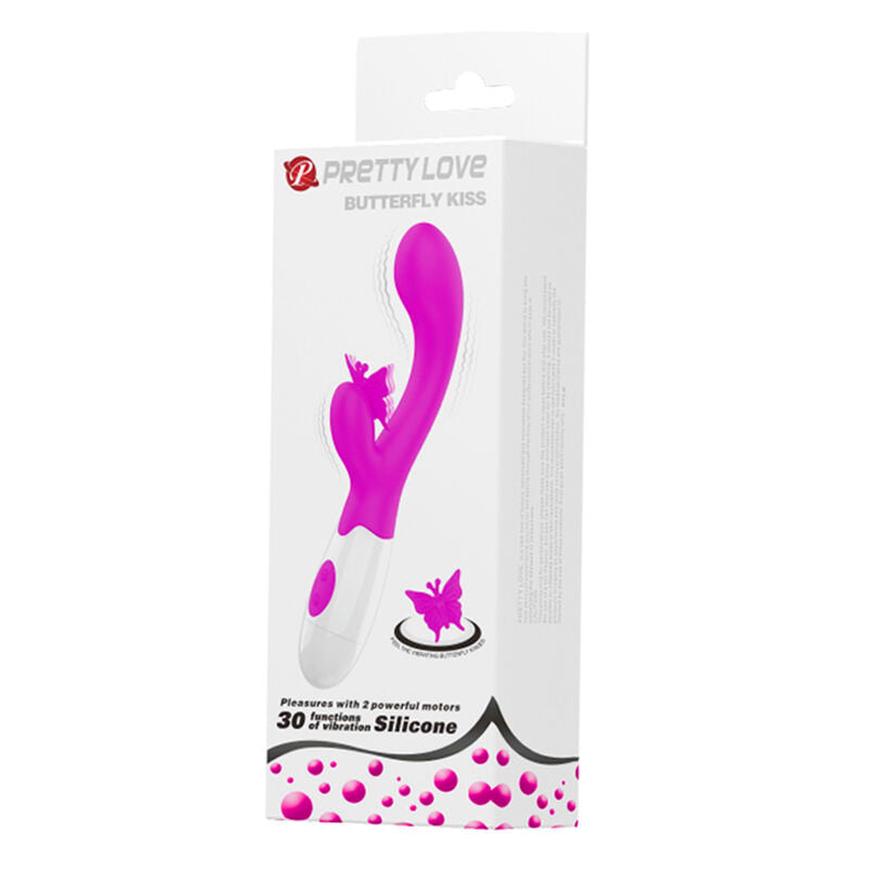 PRETTY LOVE - PURPLE RABBIT VIBRATOR 30 FUNCTIONS BUTTERFLY KISS