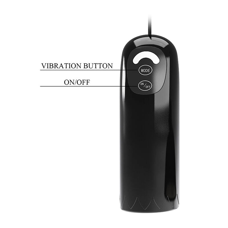 PRETTY LOVE - BLACK ROTATING SUCTION NIPPLE STIMULATOR