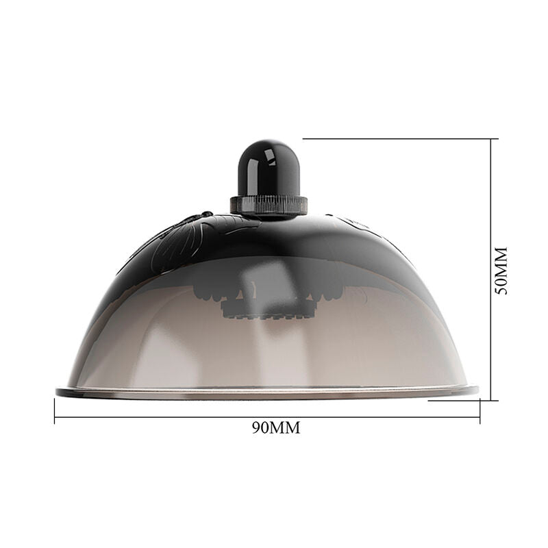 PRETTY LOVE - BLACK ROTATING SUCTION NIPPLE STIMULATOR