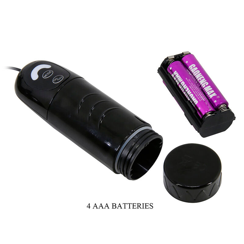 PRETTY LOVE - BLACK ROTATING SUCTION NIPPLE STIMULATOR