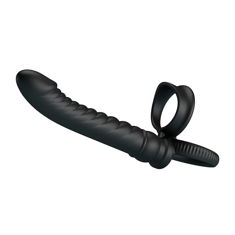 PRETTY LOVE - MERRITT ANAL VIBRATOR WITH RING AND BLACK VIBRATION