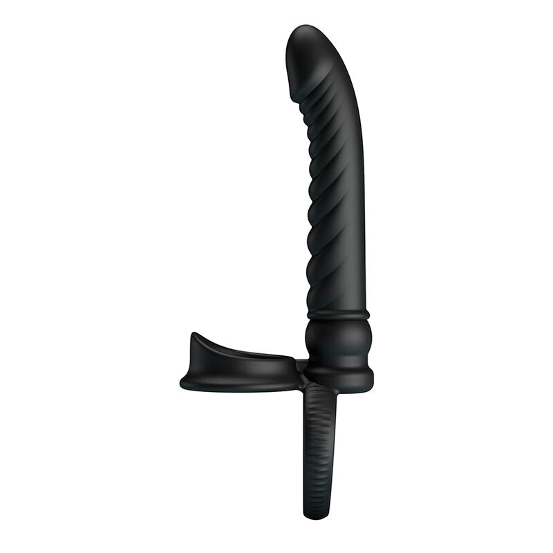 PRETTY LOVE - MERRITT ANAL VIBRATOR WITH RING AND BLACK VIBRATION
