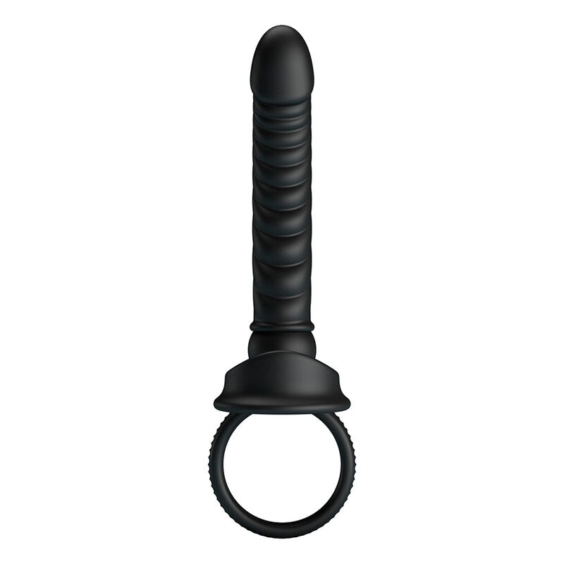 PRETTY LOVE - MERRITT ANAL VIBRATOR WITH RING AND BLACK VIBRATION