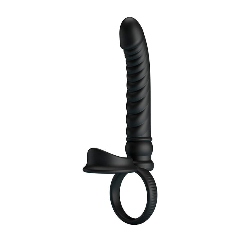 PRETTY LOVE - MERRITT ANAL VIBRATOR WITH RING AND BLACK VIBRATION