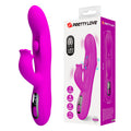 PRETTY LOVE - VIBRATEUR OSCILLANT LAPIN YALANDA AVEC AFFICHAGE LED VIOLET