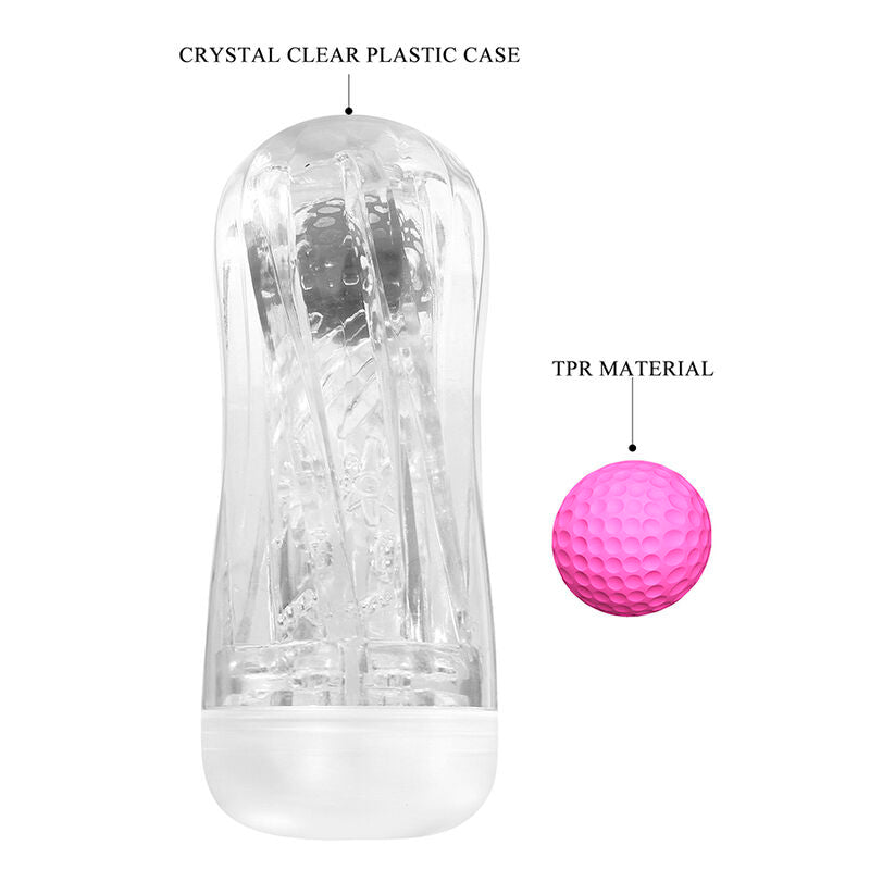 PRETTY LOVE - 360° TRANSPARENT TEXTURED MASTURBATOR