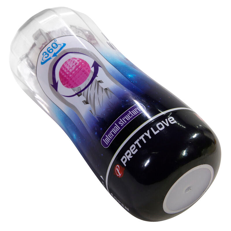 PRETTY LOVE - 360° TRANSPARENT TEXTURED MASTURBATOR